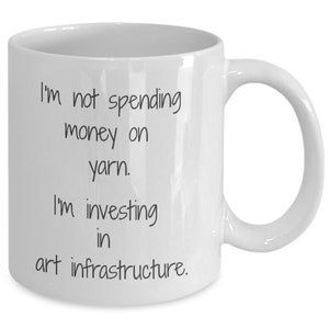 Not spending money on yarn, gift for knitter, gift for crocheter, knitting gift, yarn lover gift, crafter gift