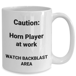 Horn player coffee mug funny gift idea for french horn player teacher student marching band orchestra musician t-shirt travel mug