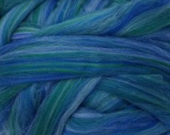 Dyed Merino Wool Top for Spinning or Felting 4 oz.