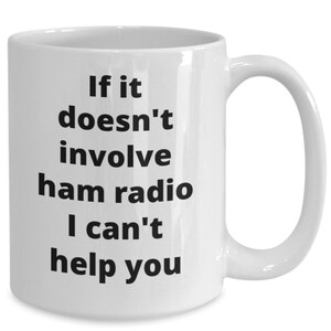 Ham radio coffee mug funny gift idea for amateur radio operator