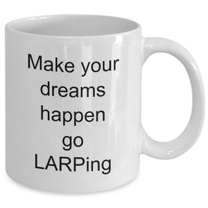 Larping mug, funny gift for larper, live action role player gift