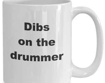 Funny Drummer Coffee Cup gift Mug for Percussionist Rock Jazz Band Drummer