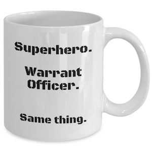 Superhero Warrant Officer Mug