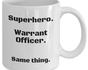 Superhero Warrant Officer Mug
