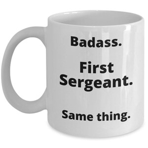 First sergeant mug