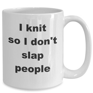 Funny Knitting Mug Gift for Knitter Yarn Lover Crafter