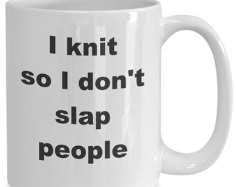 Funny Knitting Mug Regalo para Knitter Yarn Lover Crafter