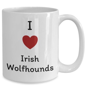 Irish wolfhound mug, gift for irish wolfhound owner