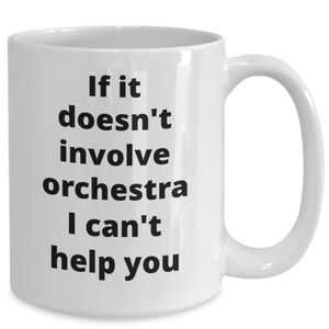 Orchester Kaffeebecher lustige Geschenkidee für Dirigent Musiker Streicher Bläser Bläser