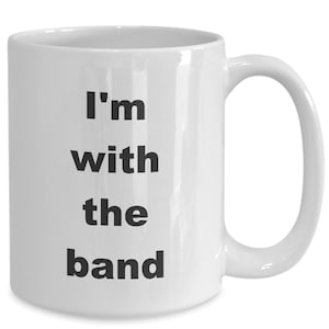 Funny Musician Coffee Cup Gift Mug for Music Teacher, Student, Performer, Rock Band, Jazz Band, Marching Band, Groupie