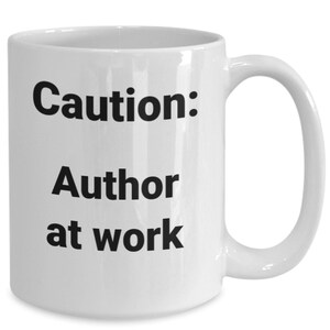 Author coffee mug funny gift idea for writer editor boss coworker publisher student teacher graduate t-shirt travel mug