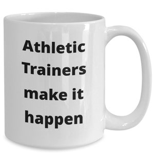 Athletic trainer coffee mug funny gift idea for sports team coach personal trainer