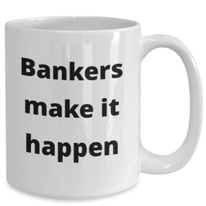 Banker coffee mug funny gift idea for bank manager loan officer teller coworker boss