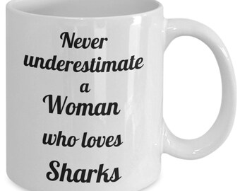 Taza amante de los tiburones, regalo para los amantes de los tiburones, regalo divertido amante de los tiburones