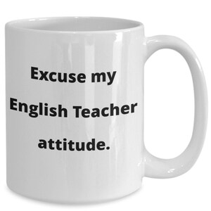 Funny english teacher mug gift for teacher