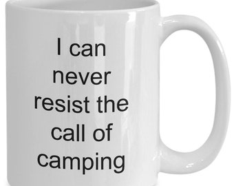 Camping Kaffeetasse, lustige Geschenkidee für Camper, Camping Liebhaber