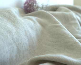 Tela de lino cortada a medida 71"/180 cm de ancho, tela de lino natural por metro, tela de lino sin teñir cortada a medida, lino europeo natural, lista para enviar