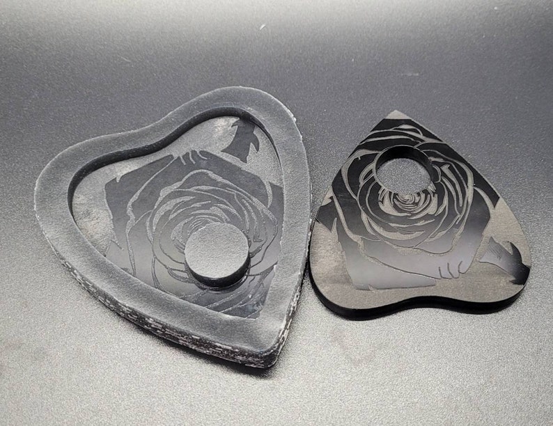 Rose planchette mold for resin