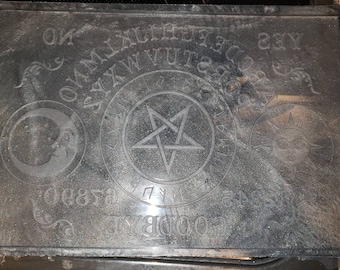 Large Ouija board mold for resin- 12inx8inx1/4in deep