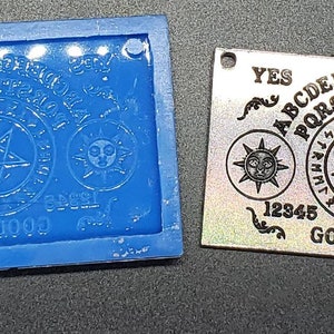 Ouija board keychain mold for resin