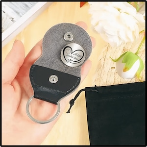 Porte-clés Pocket Hug en acier inoxydable : cadeau interurbain