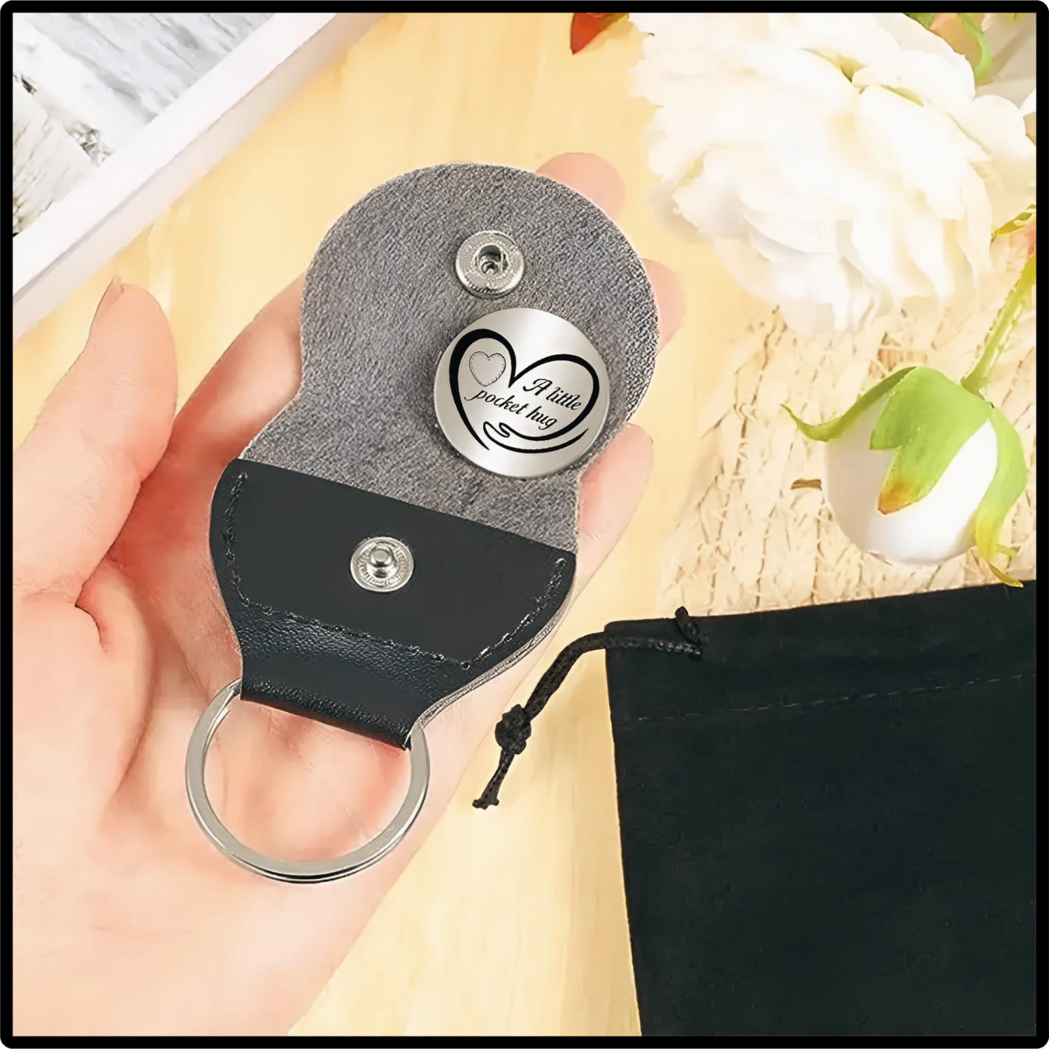 Stainless Steel Keychain Pocket Hug Token – With Keychain For Long ...