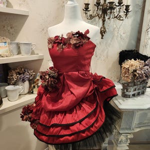 red moulin rouge dress Moulin Rouge Satine Red Satin Dress Nicole Kidman Eveing Prom Dress Hoprom