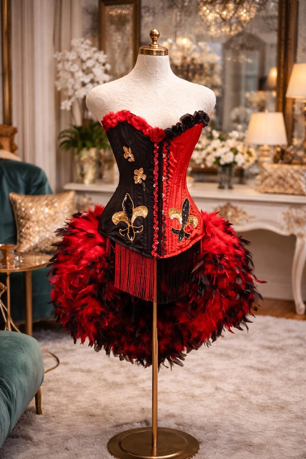 moulin rouge formal dress Alayna Satin V-Neck Mermaid Formal Dress main image 0