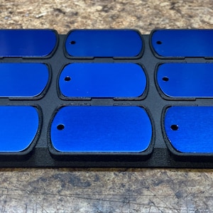 Fiber Laser Engraving Jig: Aluminum Dog Tag Fixture, 3D Printed