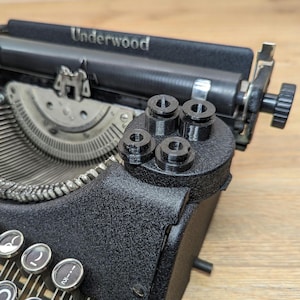 Underwood 4 Bank Portable (Late, Round) Typewriter Feet - Set of 4