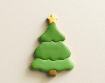 Christmas Tree With Star Cookie Cutter | Christmas Cookie Cutters | Holiday | Baking Supplies | Xmas Fondant and Clay Cutters