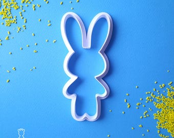 Cortador de biscoitos de coelho: confeitaria de Páscoa, guloseimas de primavera