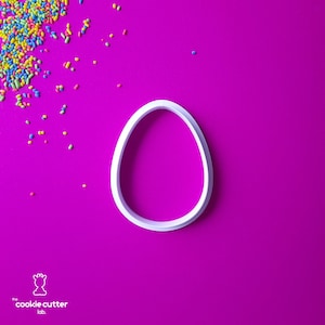 Easter Egg Cookie Cutter - Perfect for Easter Baking, Spring Treats and Holiday Party Supplies.