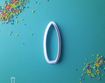 Surfboard Cookie Cutter: Beach Party Fondant & Clay Cutter