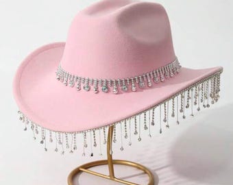 pink Rhinestone cowgirl hat