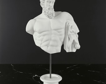 Hercules Bust Statue, 30cm - 11.8 in, Greek Mythology, Sculpture Art Figurine