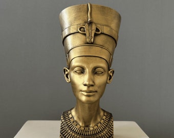 Königin Nofretete Büste Statue, 23 cm - 9 Zoll, ägyptische Statue Skulptur