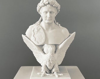 Napoleon Bust Statue, 28 cm - 11 in, French Emperor Sculpture, Statue Decor