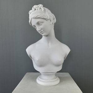 Aphrodite Venus Bust Statue, 34cm - 13.4&quot;, Goddess Statue, Bust Sculpture, Greek Statue, Roman Statue, Statue Decor