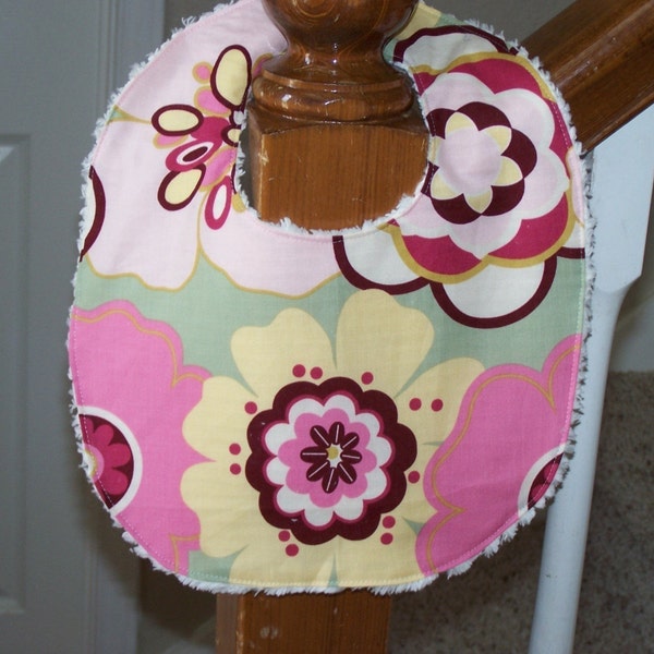 Alexander Henry Kleo Floral chenille bib