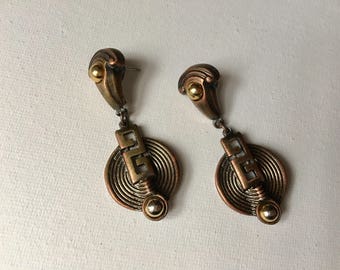 Vintage tribal statement earrings