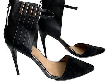 L.A.M.B. sz 10 Gwen Stefani Tomas D'Orsay Pointed Toe Stiletto Heels shoes 695
