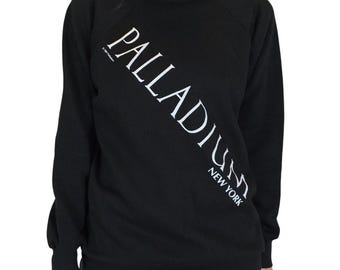 Jaren 80 Vintage The Palladium NYC Night Club-sweater Manhattan bar, uniseks klein