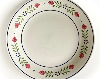 Vintage Johnson Brothers England Provincial Floral Dinner Plate Floral Rim 1992