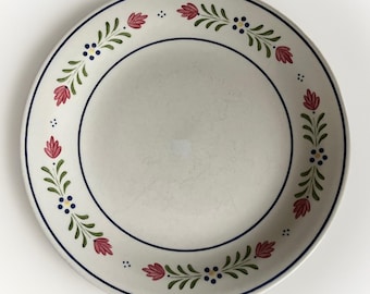 Vintage Johnson Brothers Provincial Salad Plate Floral Rim Blue Ring Discontinue