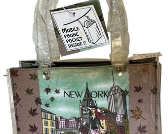 Bolso de mano ecléctico y extravagante, edición NY Mag, vintage, años 90, año 2000, raro, nuevo, de Prezzo