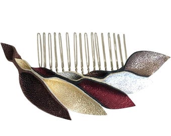 Mexican Folk Art Inspired Mixed Material Handmade Hair Comb  display picture 1