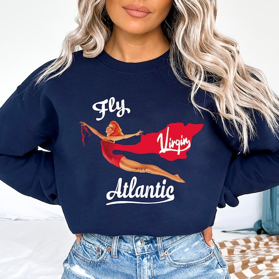 Fly virgin atlantic sweatshirt vintage sale