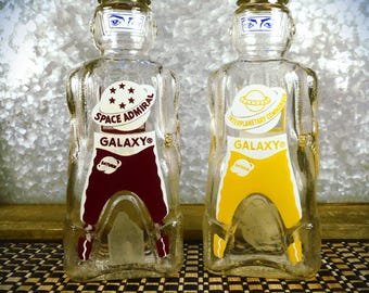 1950's Space Foods Company Galaxy Syrup Bottle with Coin Bank Lid (Choice of 1)