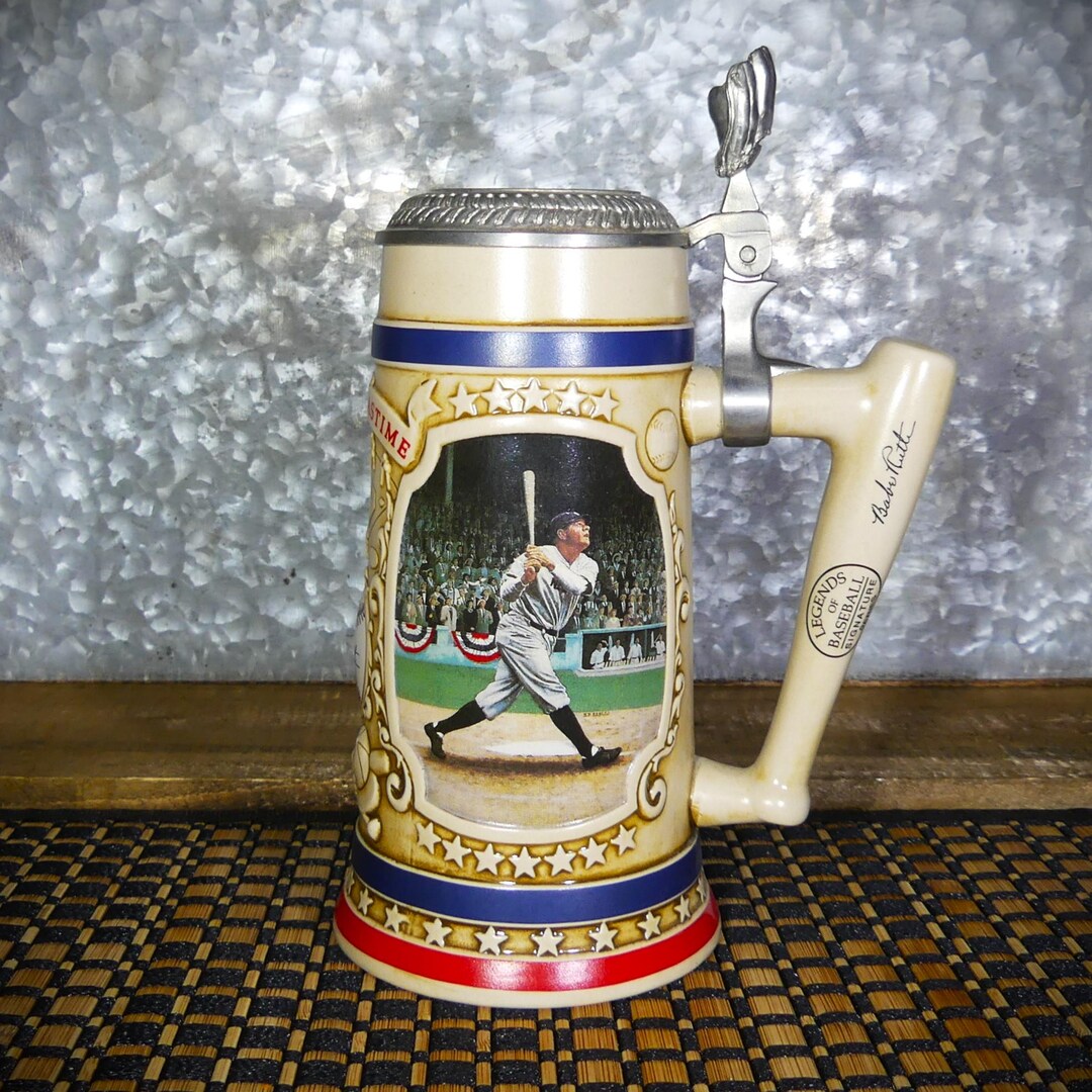 Babe Ruth New York Yankees “the Called Shot” Bradford Museum Beer Stein ...